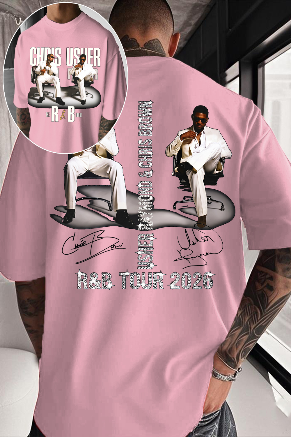CB & Usher Concert Shirt